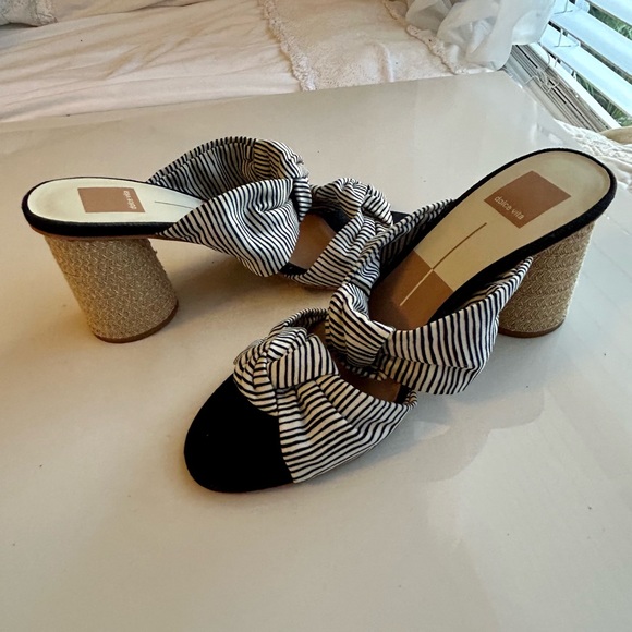 Dolce Vita Jene Slide Sandal black and white stripe - Picture 4 of 16